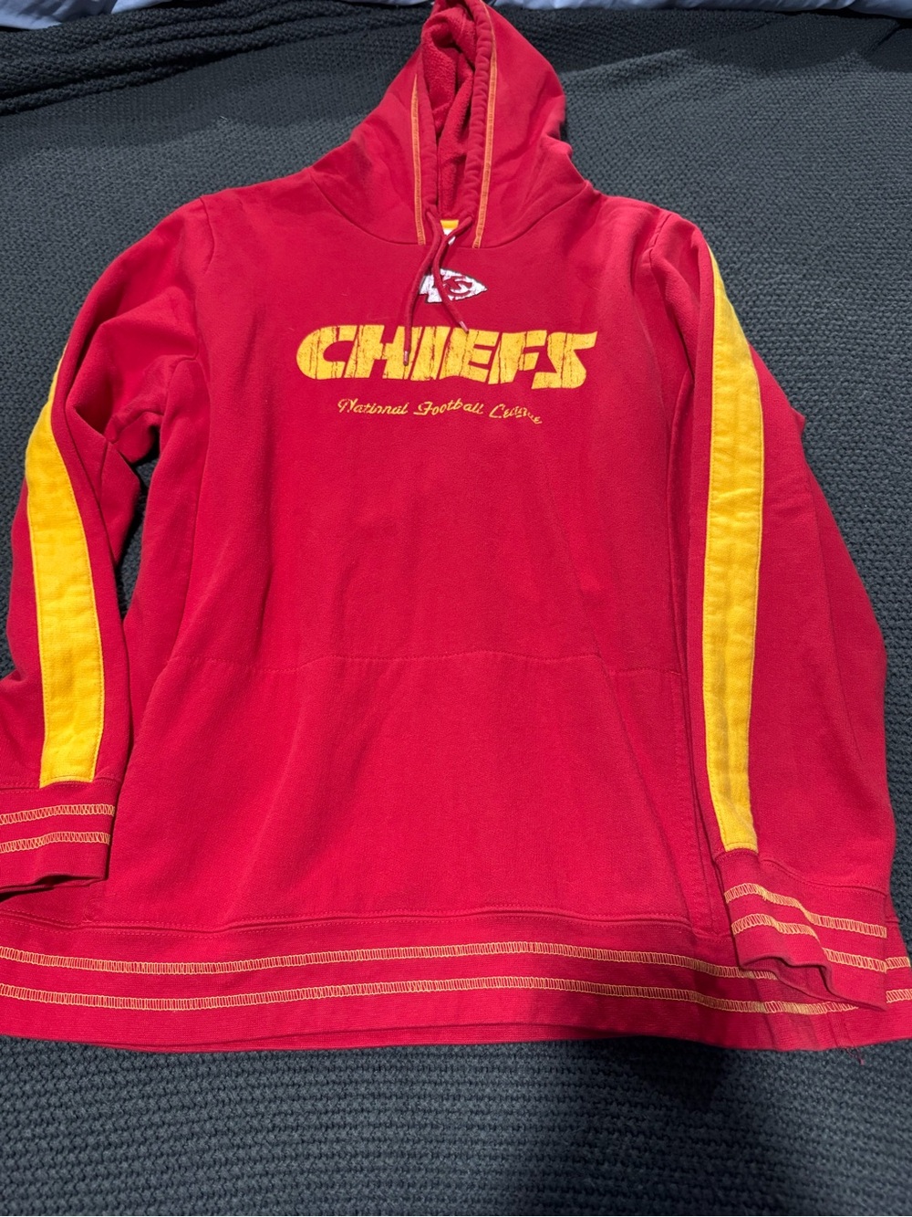 Kansas City Chiefs Women’s Red & Yellow Pullover Hoodie